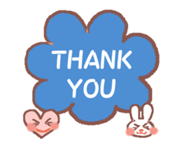 Rabbit Meechan with Heart Miichan sticker #600131