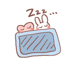 Rabbit Meechan with Heart Miichan sticker #600136