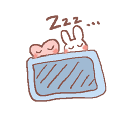 Rabbit Meechan with Heart Miichan sticker #600136