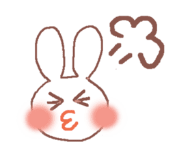 Rabbit Meechan with Heart Miichan sticker #600140