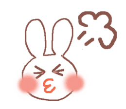 Rabbit Meechan with Heart Miichan sticker #600140