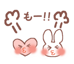 Rabbit Meechan with Heart Miichan sticker #600141