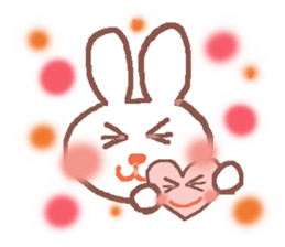 Rabbit Meechan with Heart Miichan sticker #600145