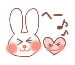 Rabbit Meechan with Heart Miichan sticker #600150