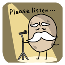 Potatoes grampa English version sticker #600449