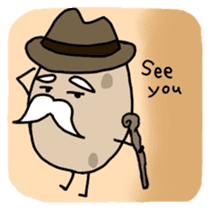 Potatoes grampa English version sticker #600465