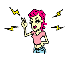 Lady LUCA sticker #601006