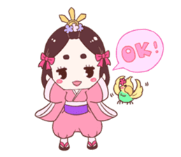 Okame and Parakeet sticker #601399