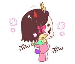 Okame and Parakeet sticker #601408