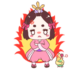 Okame and Parakeet sticker #601409