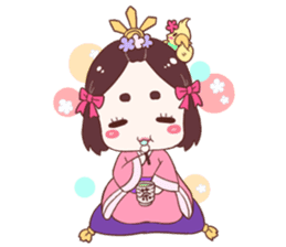 Okame and Parakeet sticker #601420