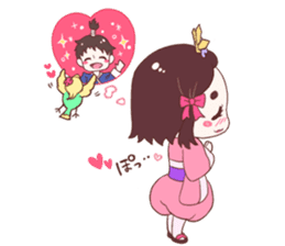 Okame and Parakeet sticker #601425