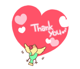 Okame and Parakeet sticker #601426