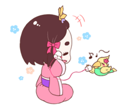 Okame and Parakeet sticker #601427