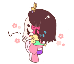 Okame and Parakeet sticker #601430