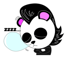 Slash and 3color Afrohear panda(English) sticker #602316