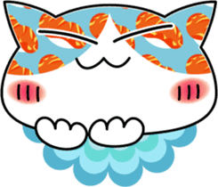 Funny very cute sushi cat sticker #603105