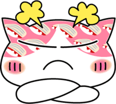 Funny very cute sushi cat sticker #603119