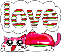 Funny very cute sushi cat sticker #603126