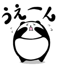 round Panda sticker #603290