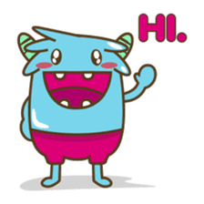 Ropopo the fat and funny monster sticker #603370