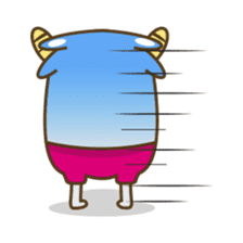 Ropopo the fat and funny monster sticker #603374