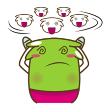 Ropopo the fat and funny monster sticker #603387