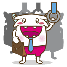 Ropopo the fat and funny monster sticker #603388