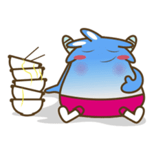 Ropopo the fat and funny monster sticker #603398