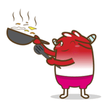 Ropopo the fat and funny monster sticker #603399