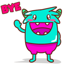 Ropopo the fat and funny monster sticker #603407