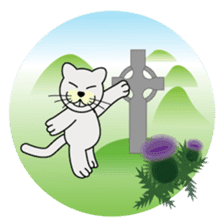 otonaneko in scotland sticker #603419