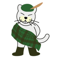 otonaneko in scotland sticker #603423