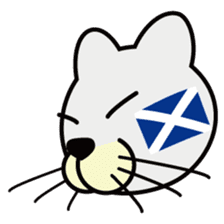 otonaneko in scotland sticker #603439