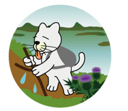 otonaneko in scotland sticker #603440