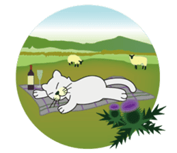 otonaneko in scotland sticker #603448