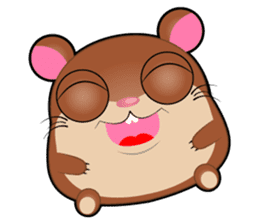 Boola, the happy hamster sticker #603693