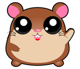 Boola, the happy hamster sticker #603694