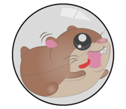 Boola, the happy hamster sticker #603698