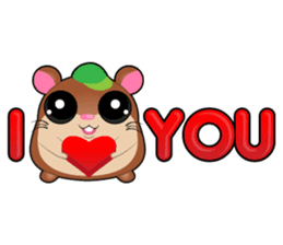 Boola, the happy hamster sticker #603714