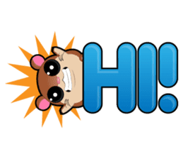 Boola, the happy hamster sticker #603715