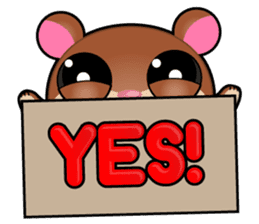 Boola, the happy hamster sticker #603717