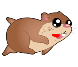 Boola, the happy hamster sticker #603727