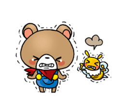 A Bear and A Bee sticker #603742