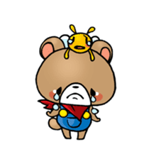 A Bear and A Bee sticker #603752