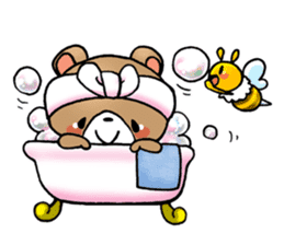 A Bear and A Bee sticker #603758