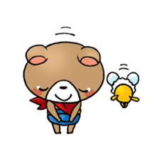 A Bear and A Bee sticker #603766
