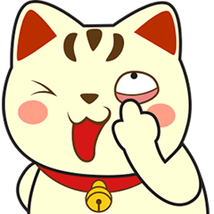 Kira, the lucky cat (Maneki-neko)
