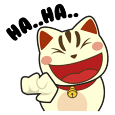 Kira, the lucky cat (Maneki-neko) sticker #603853