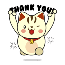 Kira, the lucky cat (Maneki-neko) sticker #603859